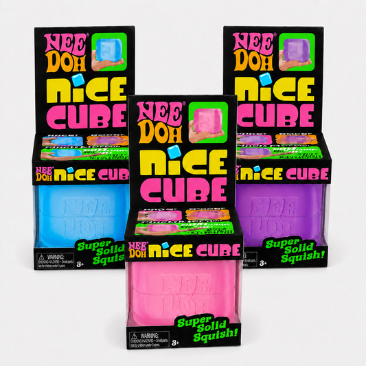 Squishy Antiestrés Cube Rosa-Azul-Purpura Tipo Hielo