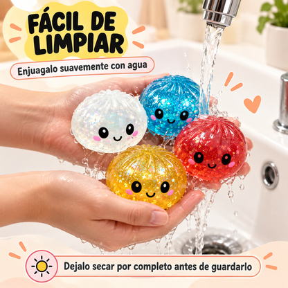 SQUISHY DAMPLING ANTIESTRÉS CON GLITTER  ALEATEOREO