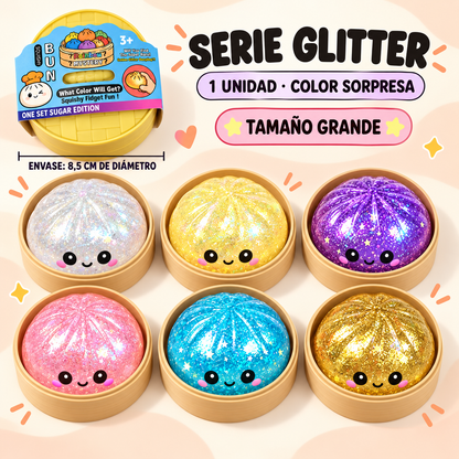 SQUISHY DAMPLING ANTIESTRÉS CON GLITTER  ALEATEOREO