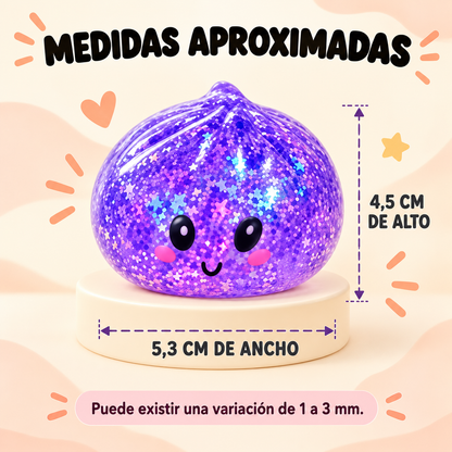 SQUISHY DAMPLING ANTIESTRÉS CON GLITTER  ALEATEOREO