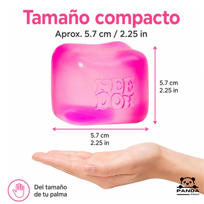 Squishy Antiestrés Cube Rosa-Azul-Purpura Tipo Hielo
