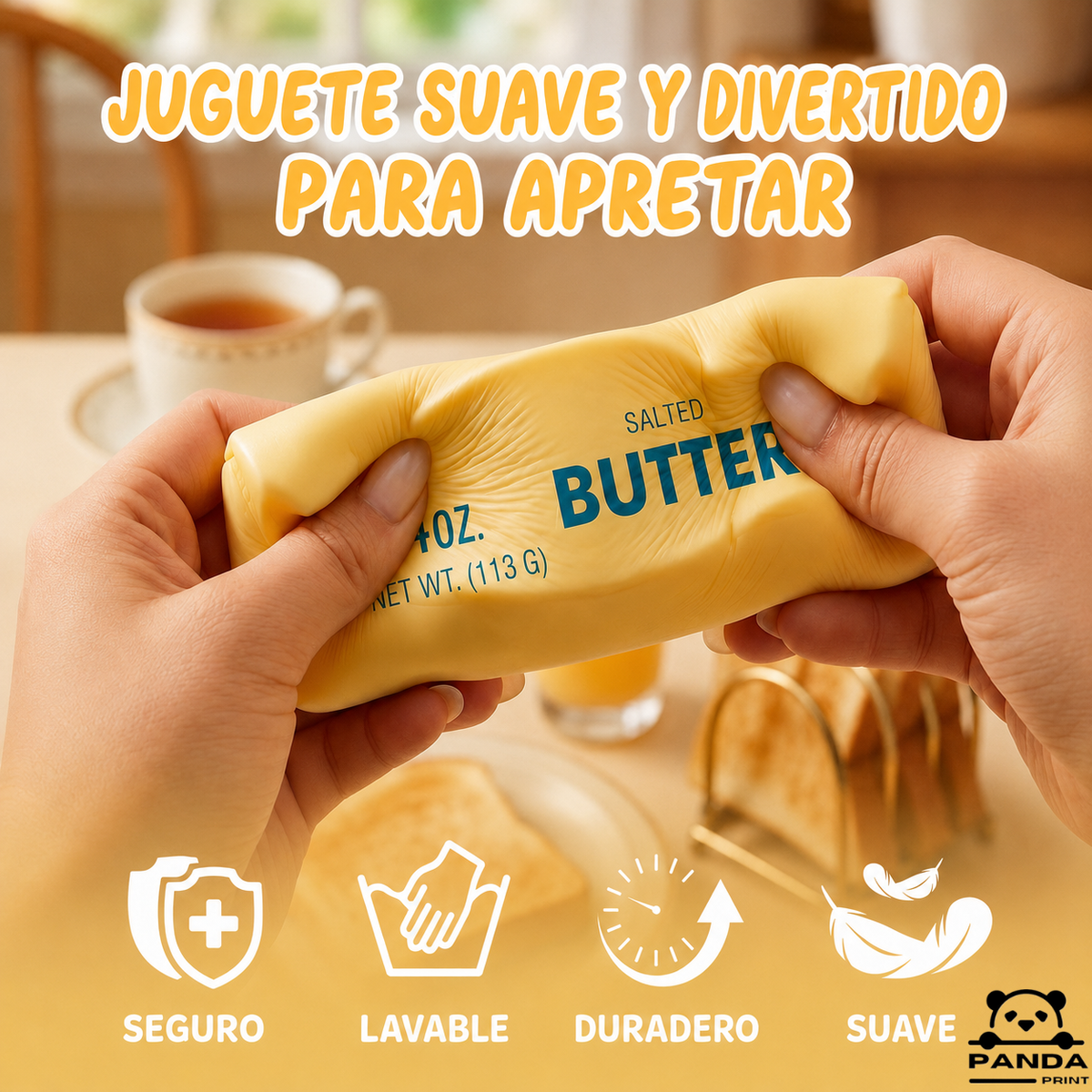 Squishy Butter Manteca Antiestrés Viral 14cm